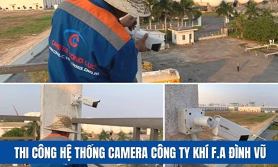 Lắp Camera Quan Sát Tại Công Ty Khí Công Nghiệp F.A Đình Vũ Hải Phòng